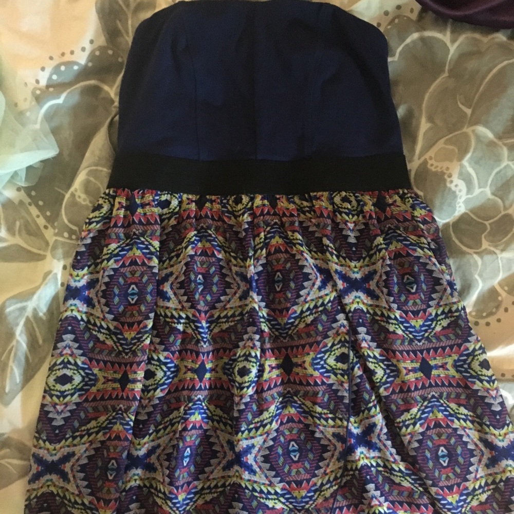 High low strapless summer dress